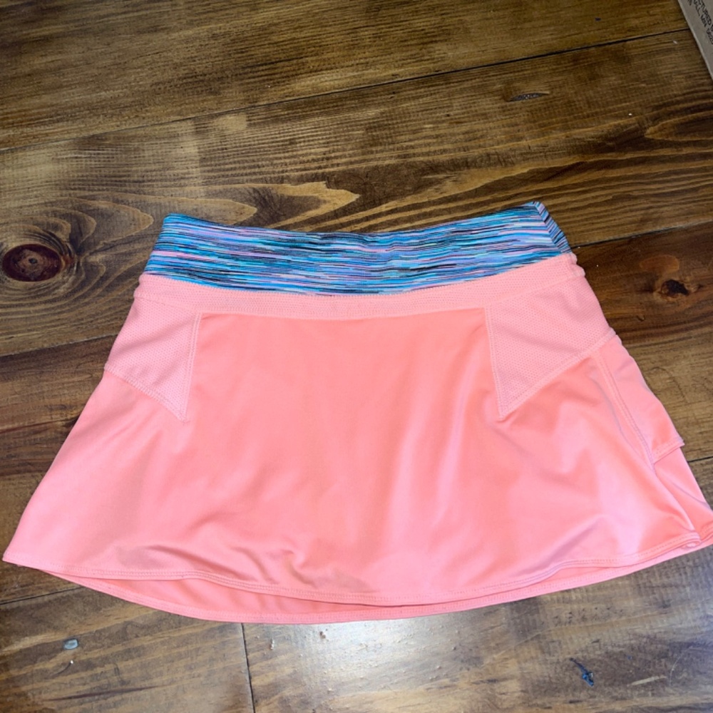 Athleta Girl Melon Shock Court Skort Medium 8/10